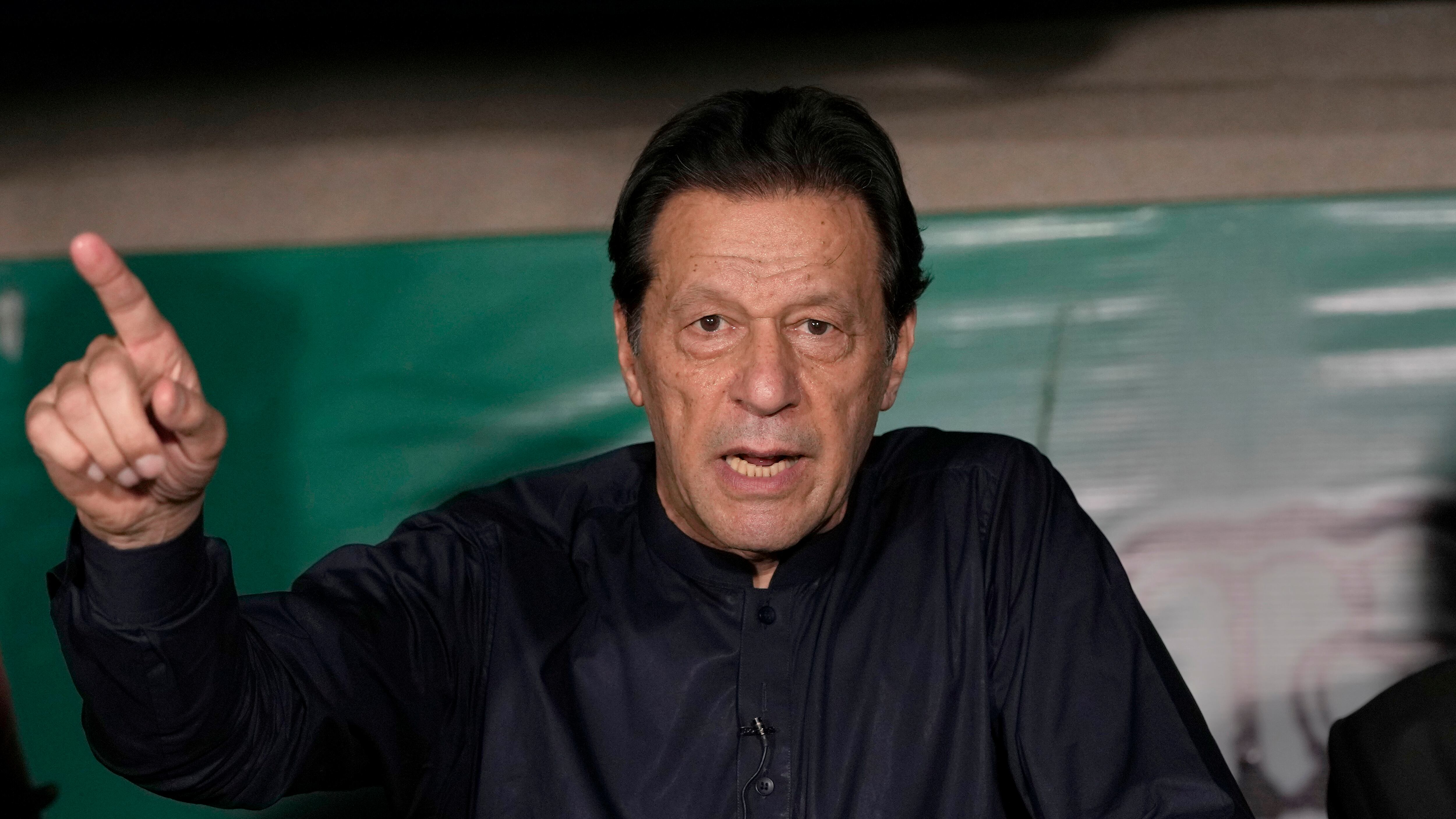 Pakistan’s former Prime Minister Imran Khan (KM Chaudary/AP)