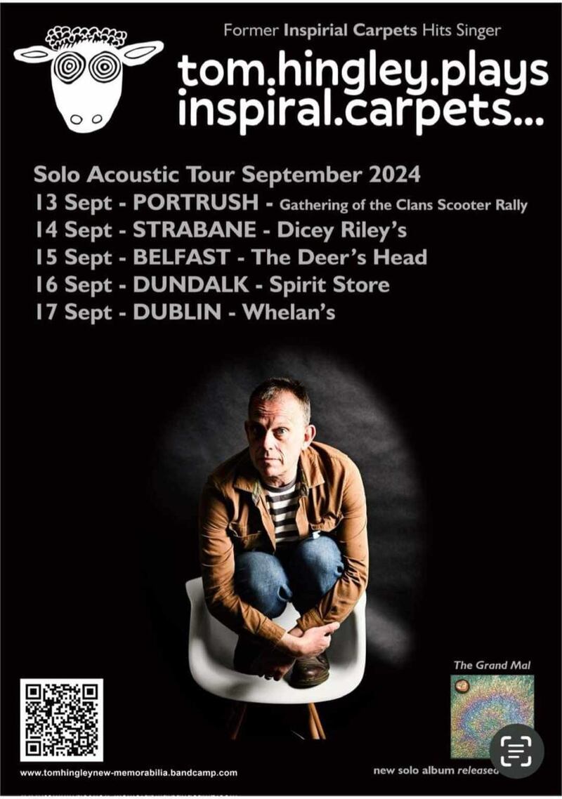 Tom Hingley Irish tour poster