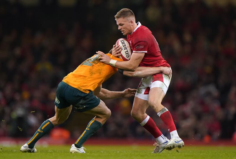 Gareth Anscombe in action for Wales