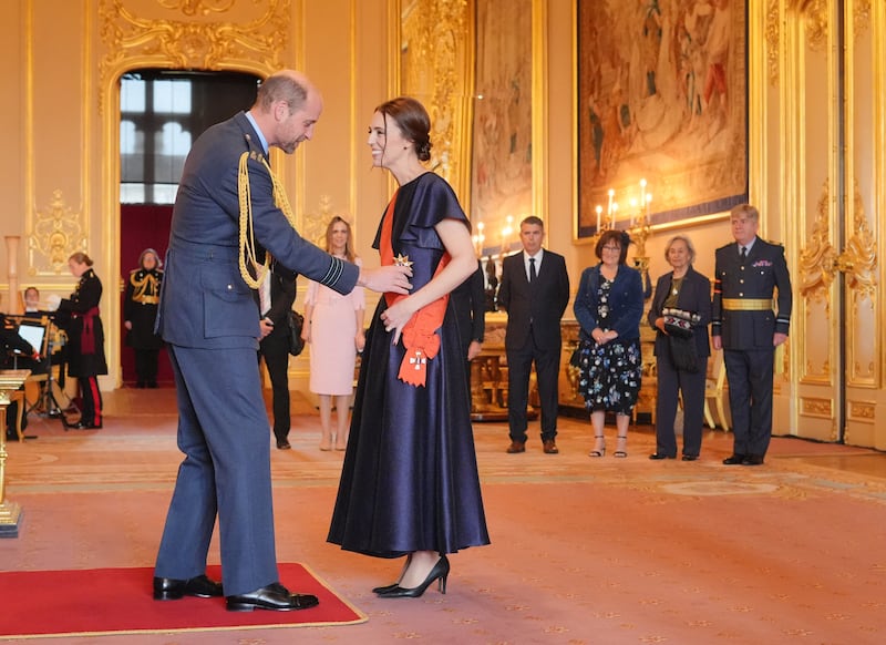 Dame Jacinda Ardern was honoured by the Prince of Wales at Windsor Castle