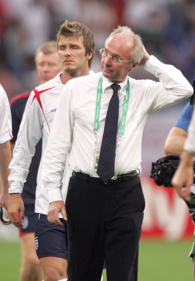 Sven-Goran Eriksson after his final England match