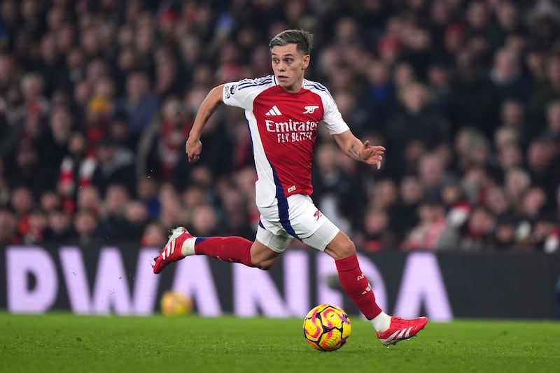 Arsenal’s Leandro Trossard hit the derby winner on Wednesday night