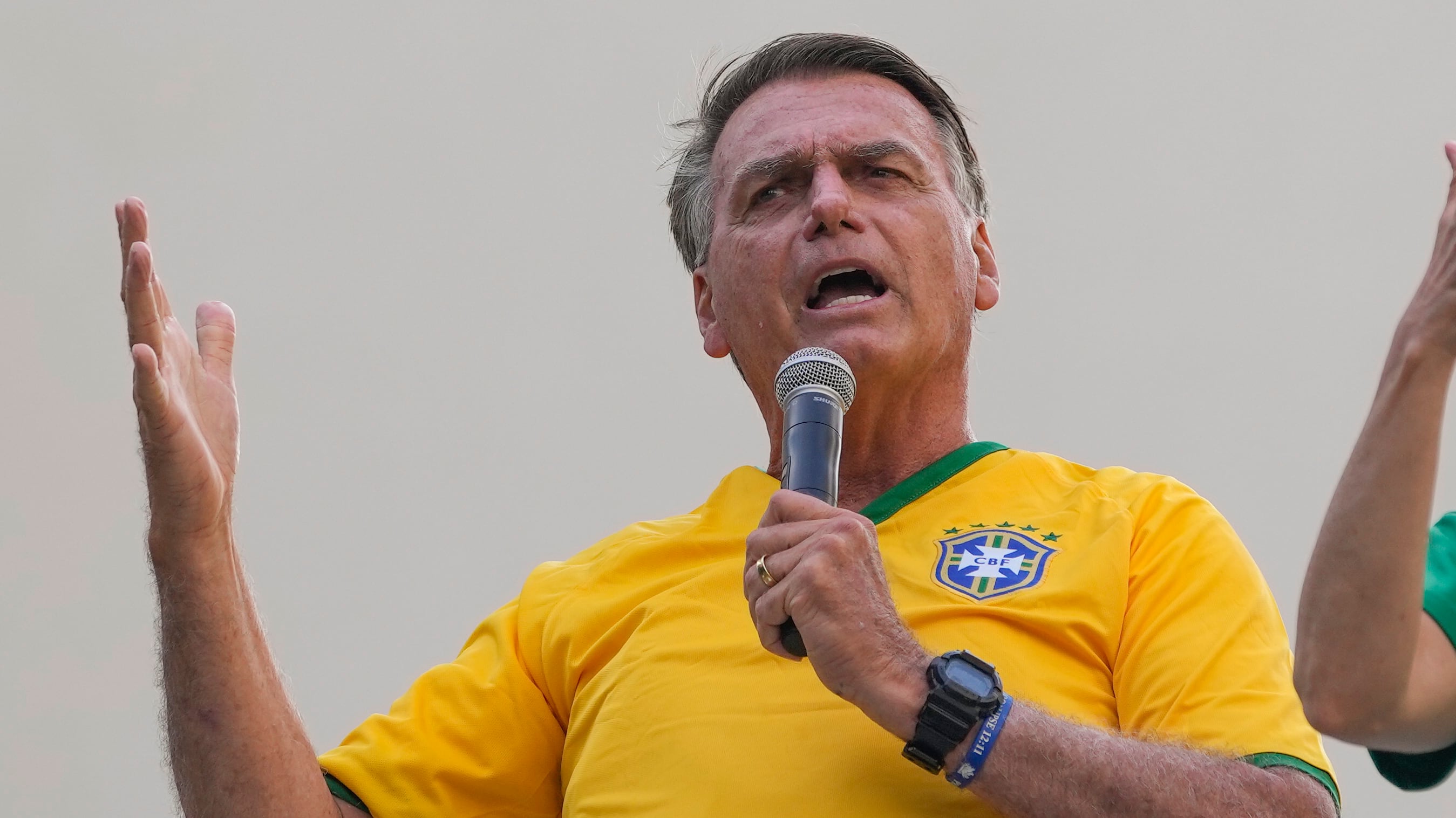 Former President Jair Bolsonaro has reportedly been incited for money laundering and criminal association, sources say. (AP Photo/Andre Penner)