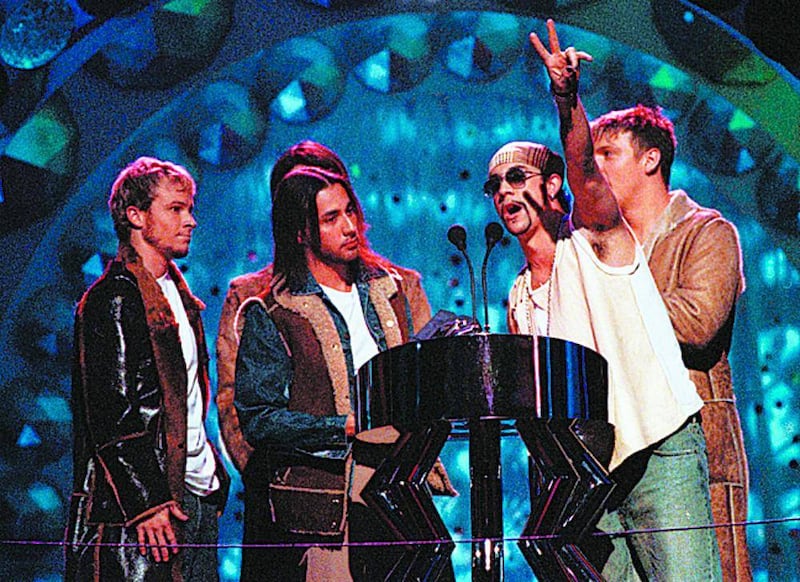 Backstreet Boys at the MTV Europe Music Awards in 2000 