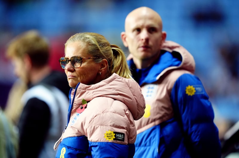 Sarina Wiegman saw moments of concern from her England team