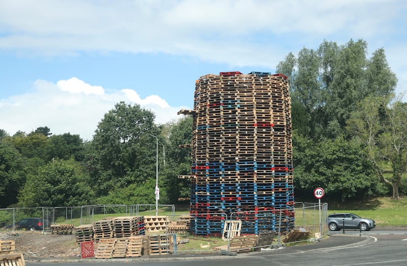 The Bonfire on Shaws Bridge in South Belfast