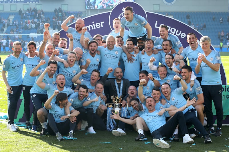 Mikel Arteta was on Pep Guardiola’s coaching staff for two of Manchester City’s Premier League titles