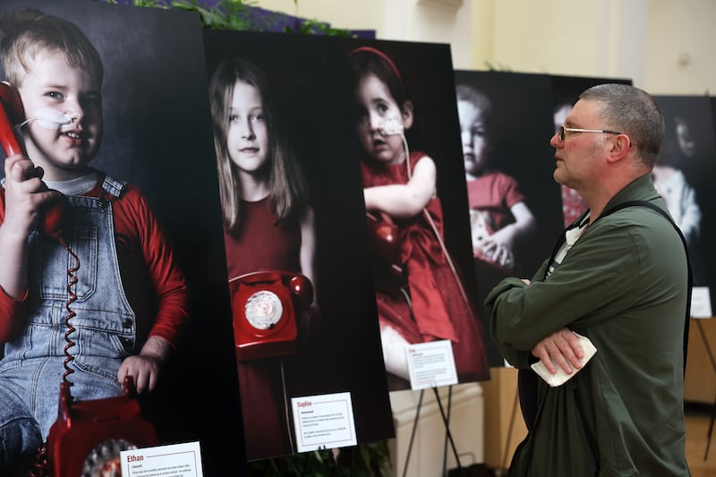 A photographic exhibition ‘The Call’ arrives in Belfast to raise awareness of peadiatric organ donation. PICTURE: MAL MCCANN