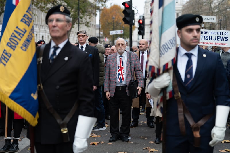 Thousands marched from Horse Guards Parade to the Cenotaph