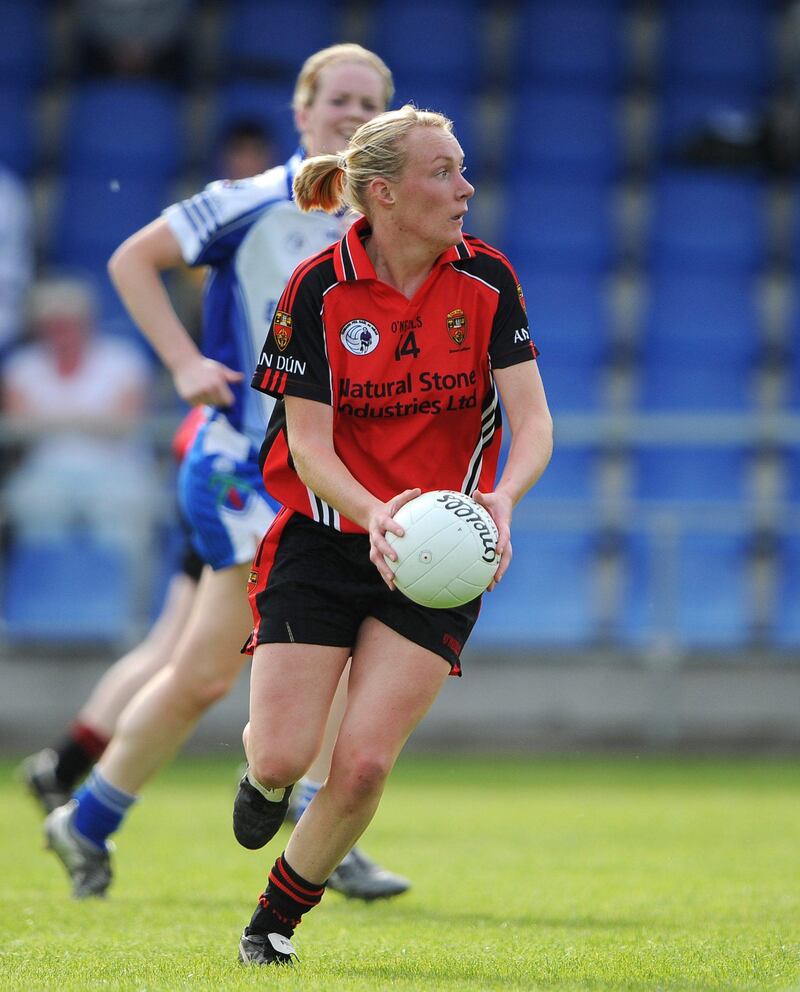 Michaela Downey, Down. TG4 All-Ireland Ladies Football Senior Championship Qualifier Round 2, Monaghan v Down, Pearse Park, Longford. Picture credit: Brendan Moran / SPORTSFILE