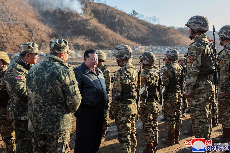 North Korean’s provision of military assistance has caused alarm internationally (Korean Central News Agency/Korea News Service via AP)