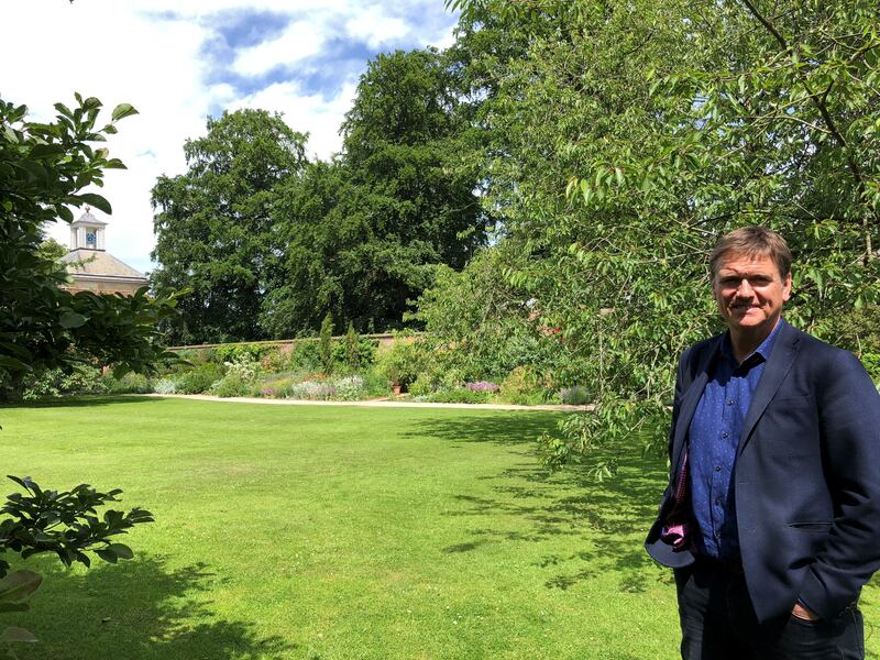 Andy Sturgeon in the area that is now the Mediterranean Garden at Beningbrough