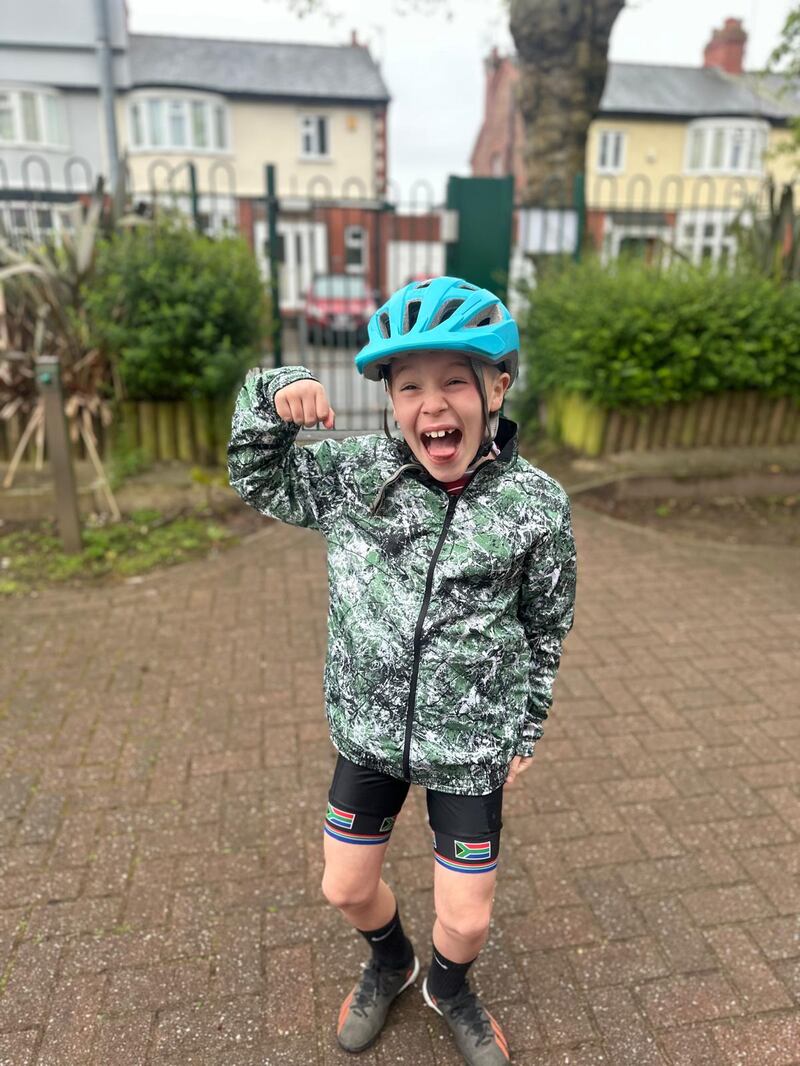 Harvey is aiming to swim 1.2 miles, cycle 56 miles and run 16 miles over the course of a weekend