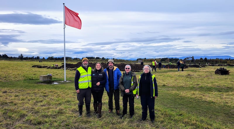 (L-R) Derek Alexander, Ellen Fogel Walker, Tony Pollard, Christine McPherson and Gail Boardman at the battlefield