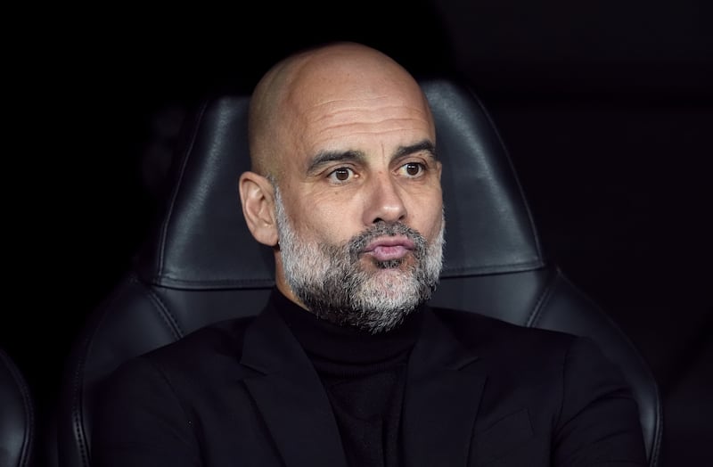 Manchester City’s Pep Guardiola was reported to have been sounded out about the England job earlier this season