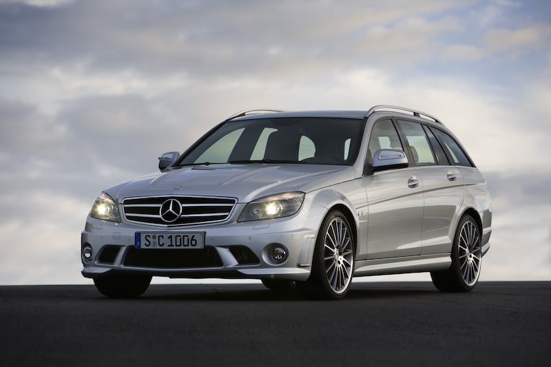 The C63 comes with V8 power and rear-wheel-drive. (Mercedes)