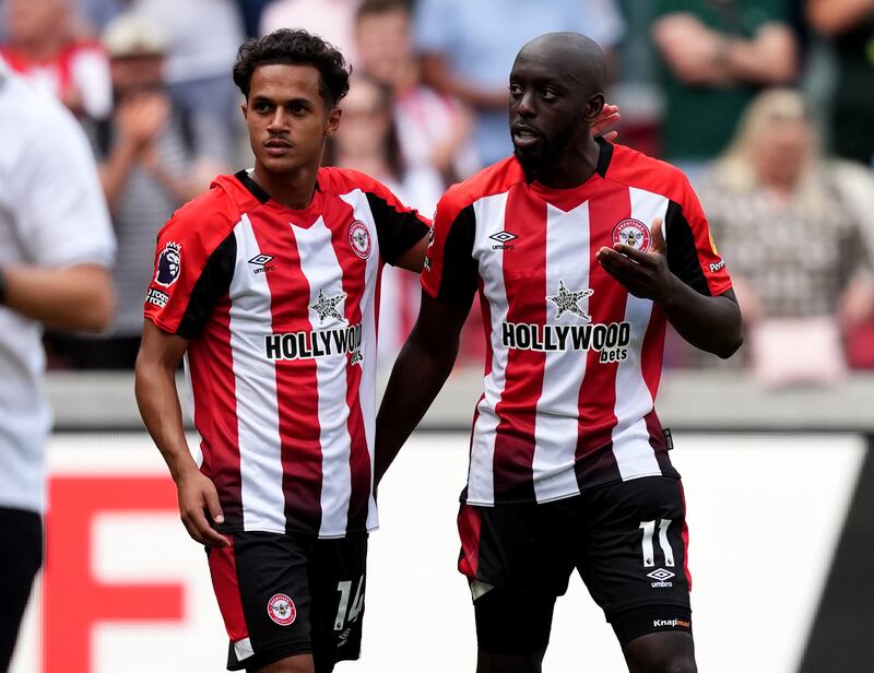 Fabio Carvalho (left) is in line to start for Brentford