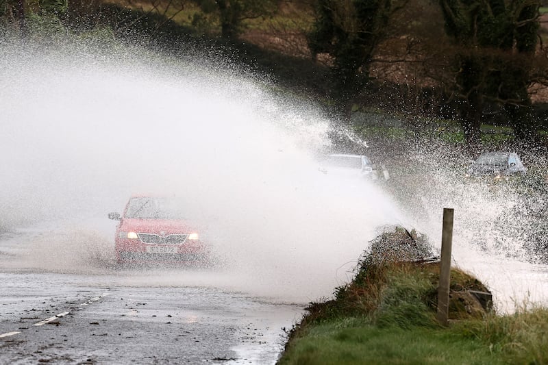 Press Eye - Northern Ireland - 20 October 2024

Storm Ashley making driving conditions treacherous on the Portaferry Road, Newtownards, Co Down. 

Photograph by Declan Roughan / Press Eye