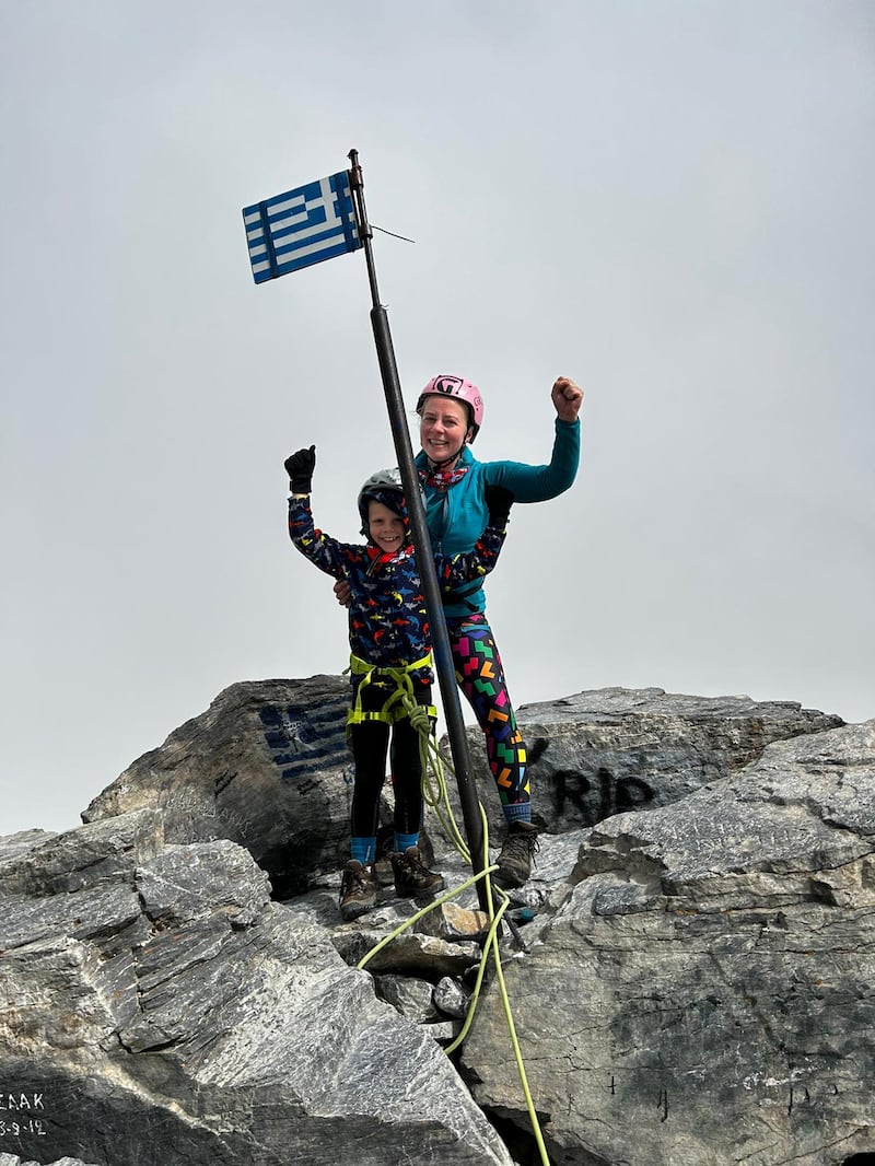 Frankie became the youngest Briton to climb Mount Olympus in Greece