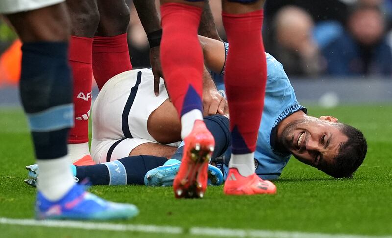 Rodri suffered a season-ending injury when City played Arsenal last September