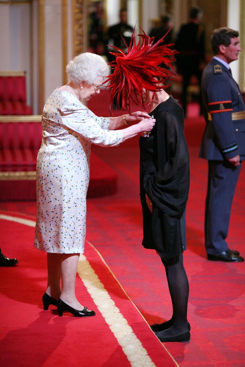 Hamnett is made a CBE by Queen Elizabeth