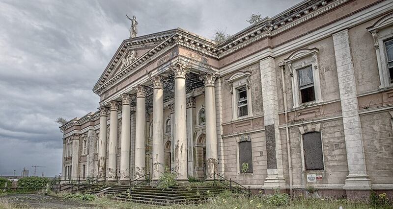 Crumlin Road Courthouse has been named in third place in a top 10 of abandoned buildings in the UK 