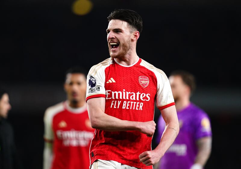 Declan Rice has been at the heart of Arsenal’s title push