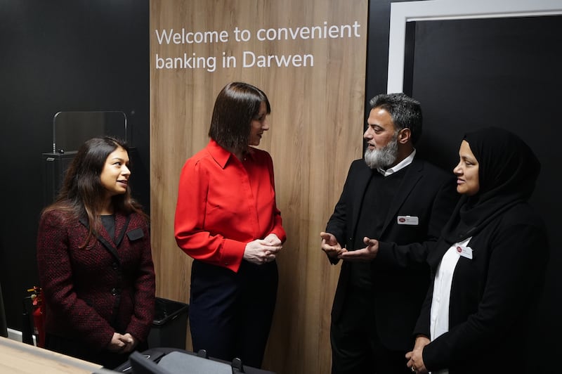 Chancellor Rachel Reeves opened the UK’s 100th banking hub in Darwen, Lancashire on Friday