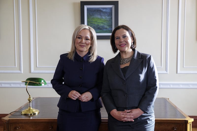 Sinn Fein’s Michelle O’Neill and Mary Lou McDonald have predicted that Irish unity is moving closer