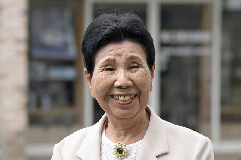 Iwao Hakamada’s sister, Hideko Hakamada, said she is ‘delighted’ the case is finally closed (Kyodo News/AP)