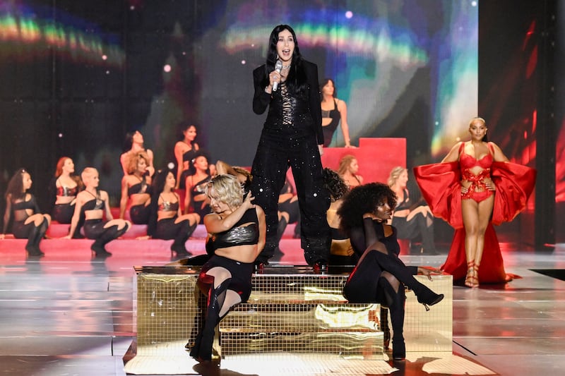 Cher performs during the Victoria’s Secret Fashion Show (Evan Agostini/Invision/AP)