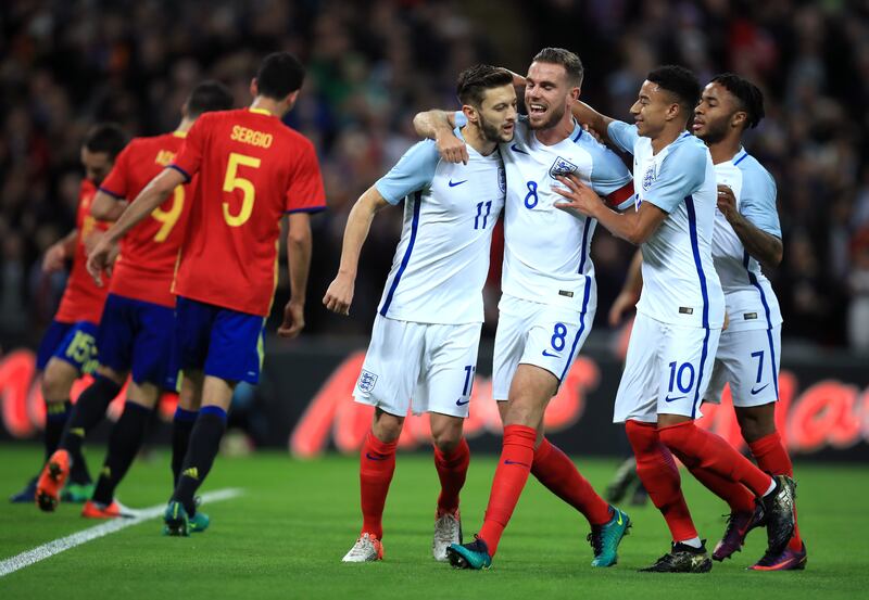 England relinquished a two-goal lead against Spain in 2016