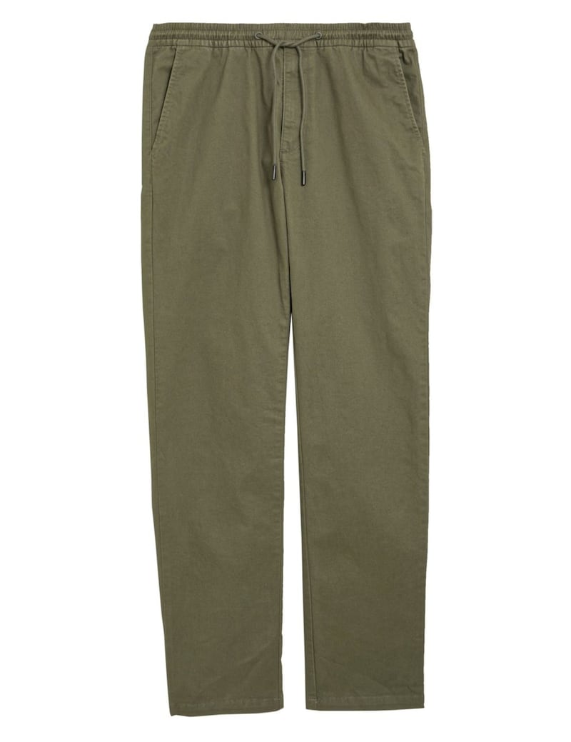 Marks and Spencer Collection Straight Fit Organic Cotton Elasticated Trousers, &pound;19.50