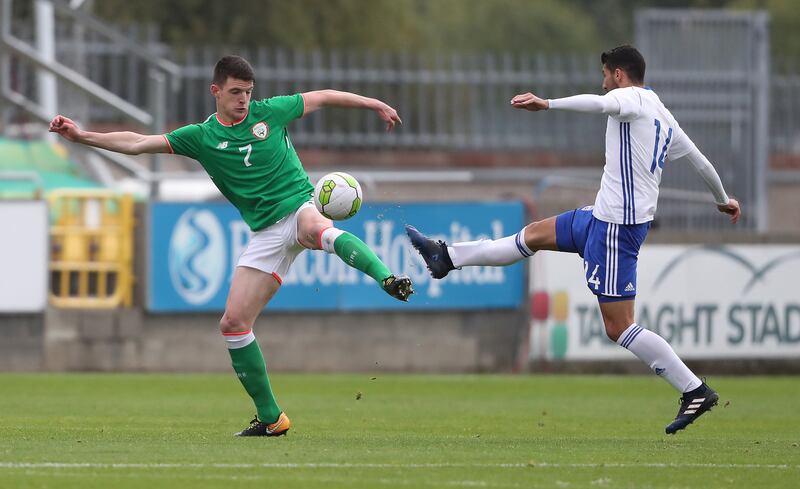 Declan Rice represented the Republic of Ireland in his younger years