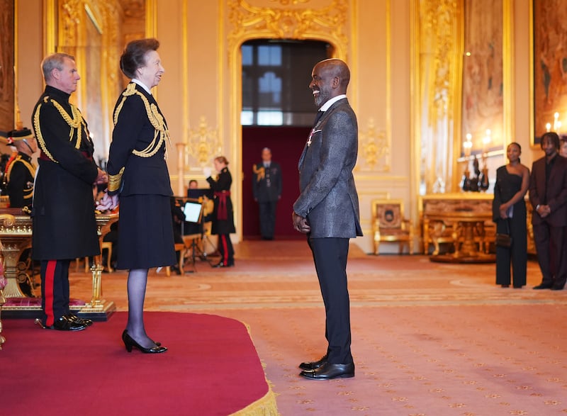 Powell was honoured by the Princess Royal at Windsor Castle on Tuesday