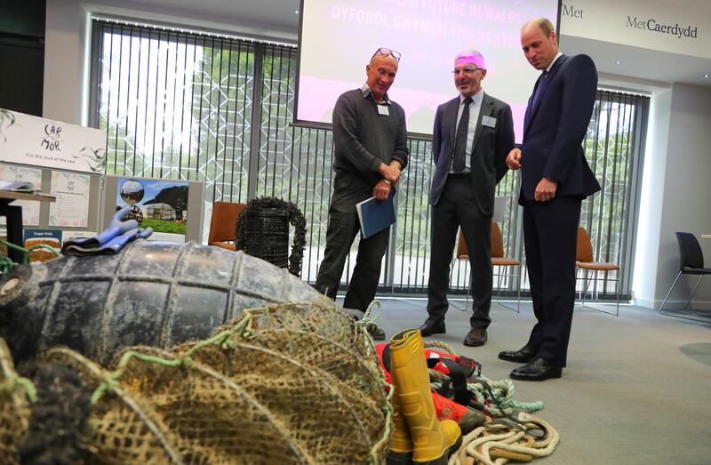 The Prince of Wales visited an event celebrating the seaweed industry and food innovation in Wales, which was being held at Cardiff Metropolitan University