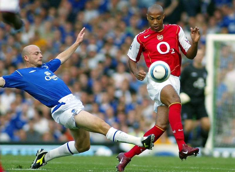 Lee Carsley, left, became a key part of Everton’s midfield