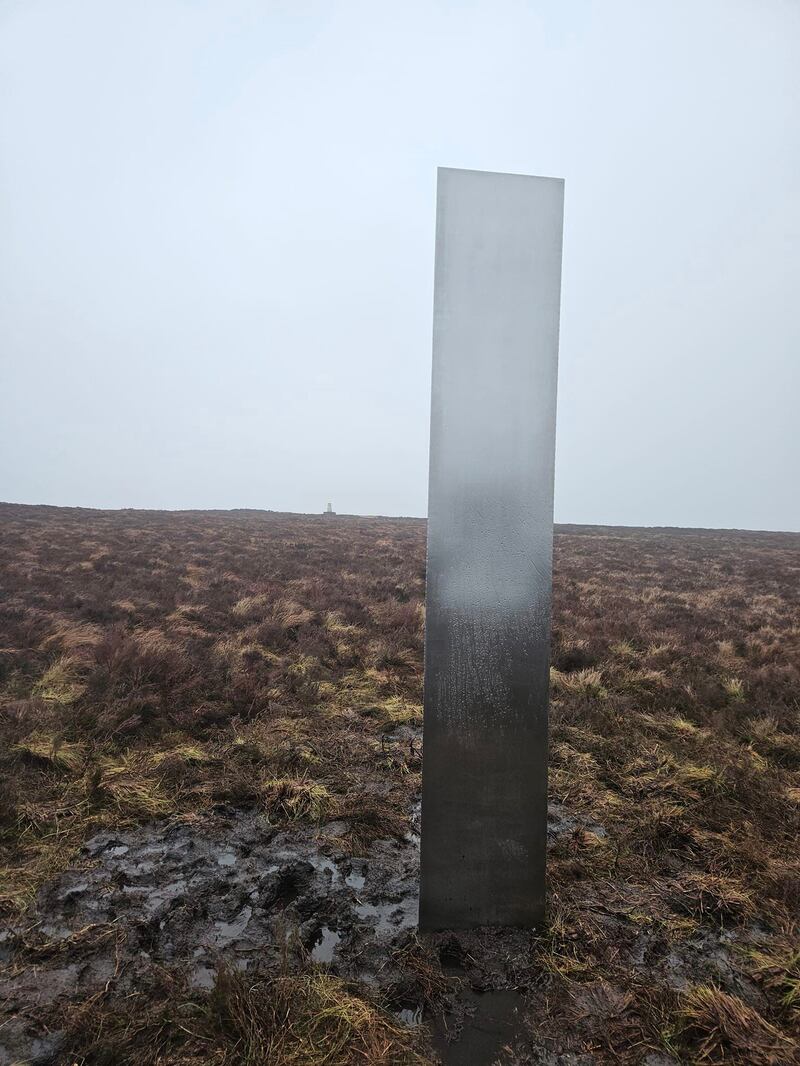 The monolith was discovered by Mr Muir on Tuesday morning