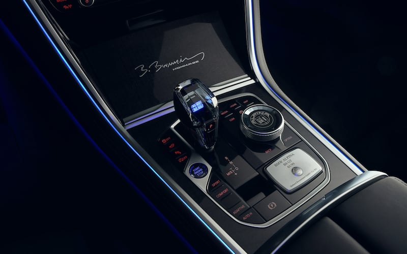 The interior features a lot of references to Alpina’s founder, Burkard Bovensiepen. (Alpina)