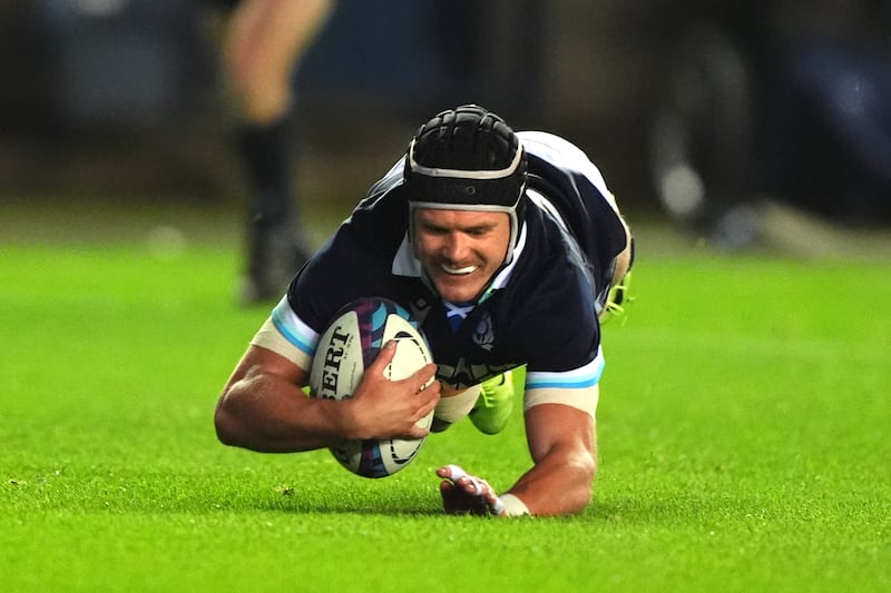 Darcy Graham scored four of Scotland’s tries