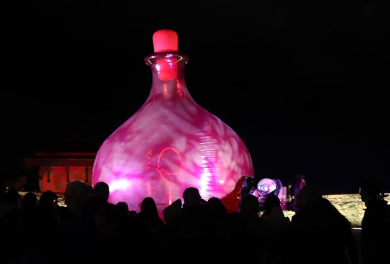 The Halloween festivities have began in Derry city. Tens of thousands are expected to visit the city for the Awakening The Walled City trail that continues until Wednesday night and the spectacular fireworks and carnival parade on Thursday night. Pictures Margaret McLaughlin 29-10-2024