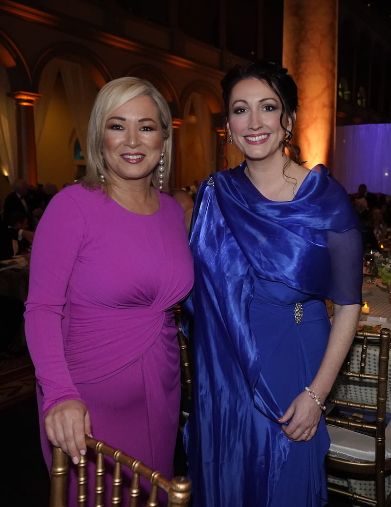 Northern Ireland First Minister Michelle O’Neill and deputy First Minister Emma Little-Pengelly