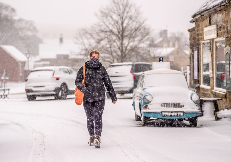 A cold snap caused schools to close throughout the UK this week