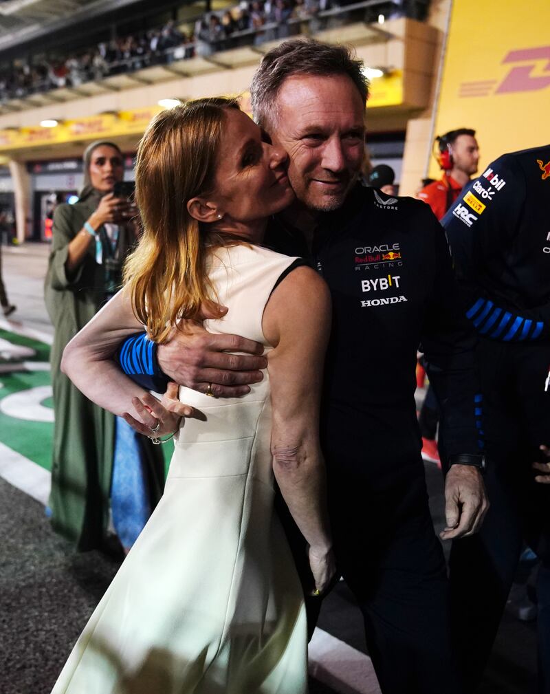 Christian Horner said his wife, Geri Halliwell, has been “extremely supportive”