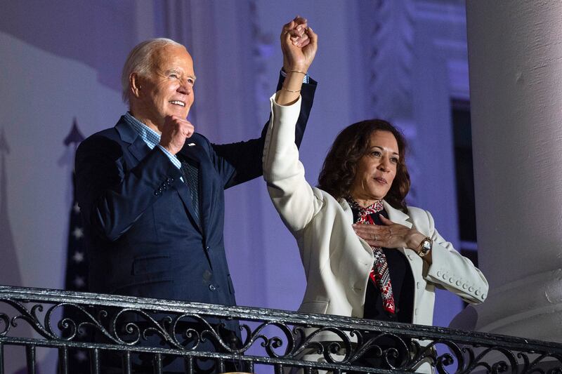 Joe Biden has endorsed Kamala Harris’s candidacy (Evan Vucci/AP)