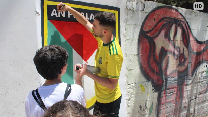 Laochra Mac Iomaire has been volunteering in Palestine