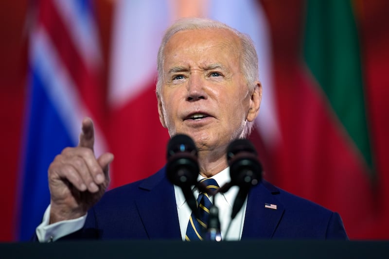 President Joe Biden has insisted he will not drop out of the race for the White House (Evan Vucci/AP)