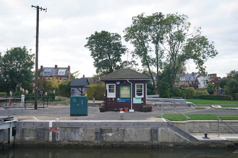 A general view of the River Thames near Sunbury Lock