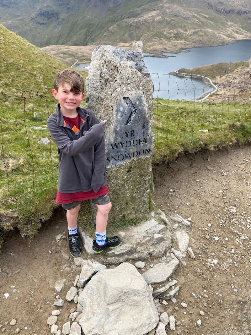 Gabriel said his favourite mountain to climb when on practice hikes has been Snowdon