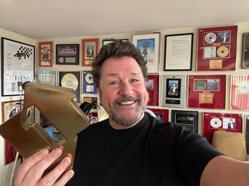 Michael Ball celebrates Official number one record Together At Home